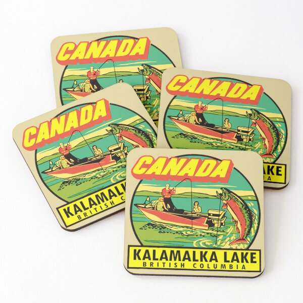 Item preview, Kalamalka Lake BC Fishing Vintage designed and sold by hilda74.