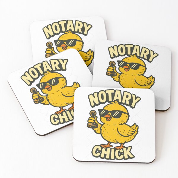 Item preview, Notary Chick – Cool Shades & Stamp Fun Design designed and sold by NotaryLife.
