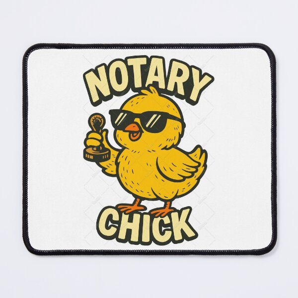 Item preview, Notary Chick – Cool Shades & Stamp Fun Design designed and sold by NotaryLife.