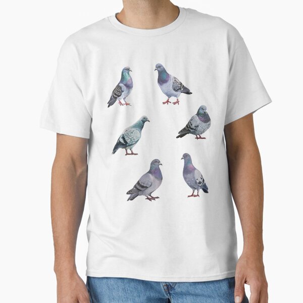 Item preview, Rock Pigeon sticker set (6) designed and sold by Emily Bickell.