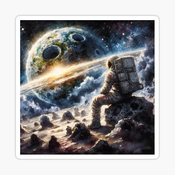 Item preview, Cosmic Impact — Astronaut on an Asteroid designed and sold by Simca-Art.
