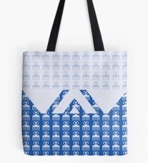 Duafe - Wooden Comb - Adinkra symbol blue touch Tote Bag