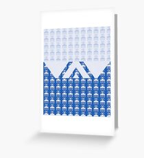 Duafe - Wooden Comb - Adinkra symbol blue touch Greeting Card