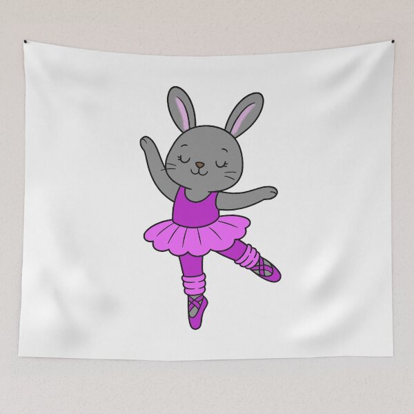 Item preview, Ballet Bunny - Grey - Dark Pink designed and sold by AngelMiette.