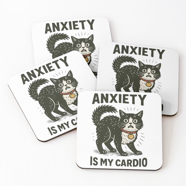 Item preview, Subversive Kitty – Anxiety Is My Cardio designed and sold by OpenArt.