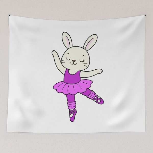 Item preview, Ballet Bunny - White - Dark Pink designed and sold by AngelMiette.