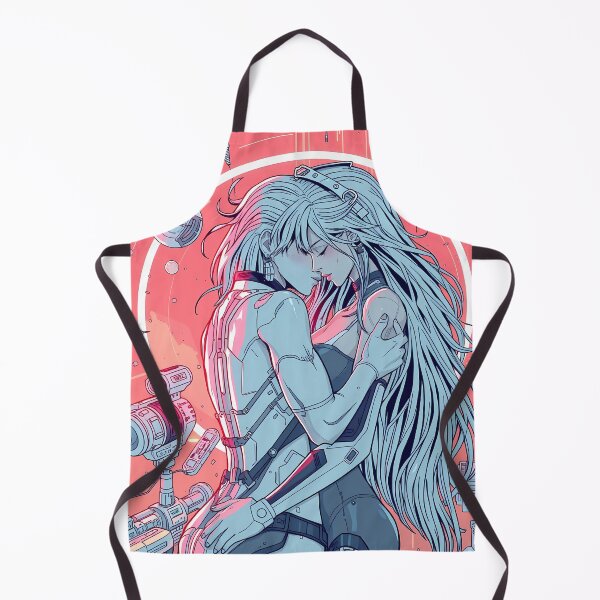 Item preview, Cyber Lovers in Futuristic Space Embrace designed and sold by Vitalka-uk.
