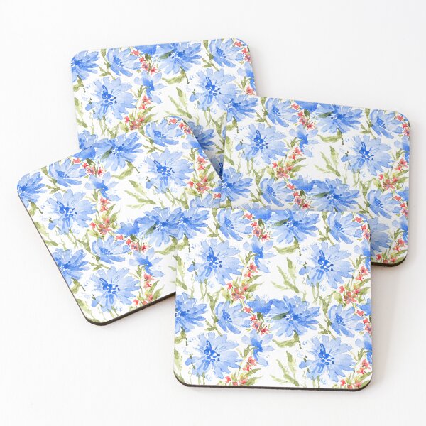 Item preview, Watercolor Flowers Pattern designed and sold by Kara Draws.