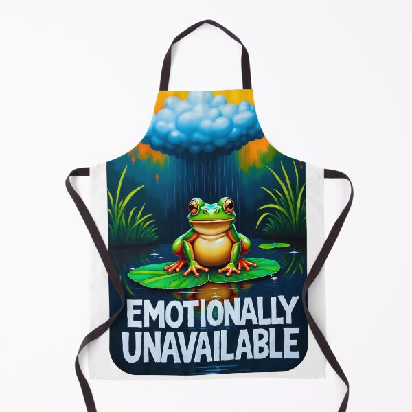 Item preview, Emotionally Unavailable Frog Under Rain Mental Health designed and sold by PEC-Studio.
