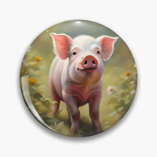 Item preview, Happy Piglet in the Garden designed and sold by CalmnessbyChoice.