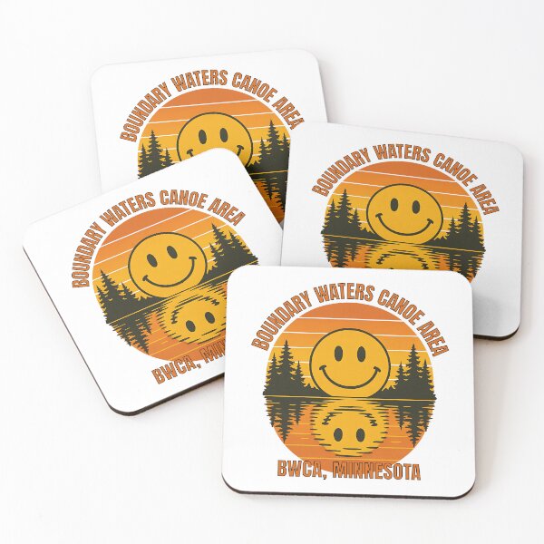 Item preview, Boundary Waters Canoe Area Smiley Sunset – BWCA Minnesota Vintage Design designed and sold by WayoftheWater.