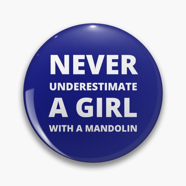 Item preview, Never underestimate a girl with a mandolin designed and sold by fev-rocks.