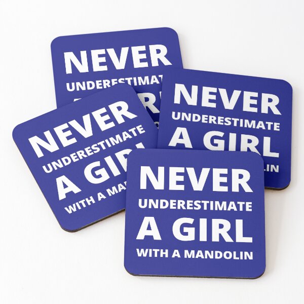 Item preview, Never underestimate a girl with a mandolin designed and sold by fev-rocks.
