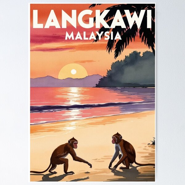 Item preview, Langkawi T-Shirt, Malaysia Wall Art, Langkawi Poster designed and sold by Bits & Bops Boutique.