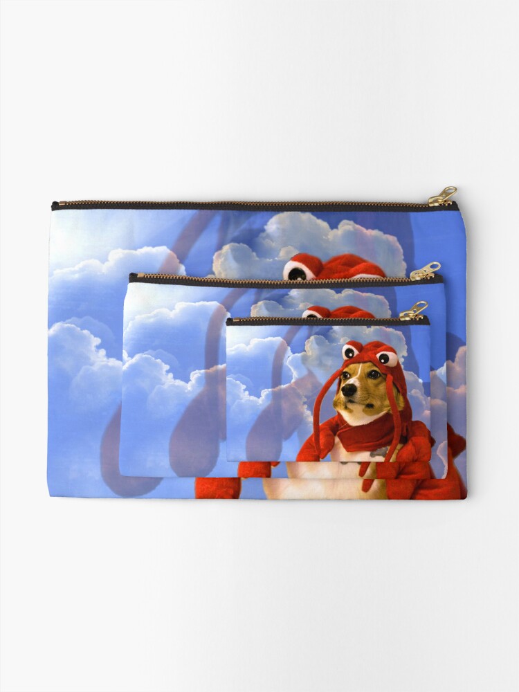 Alternate view of Lobster Corgi, Doggo #1 Zipper Pouch