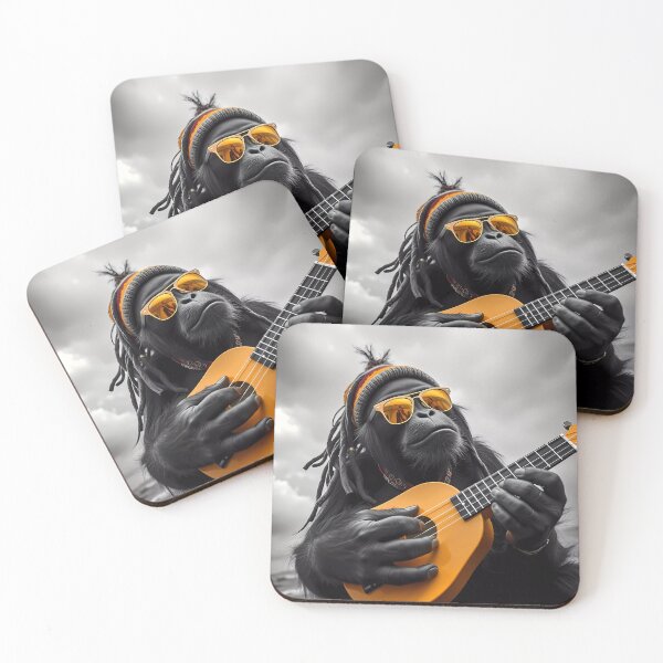 Item preview, Cool Orangutan Playing Ukulele designed and sold by Vitalka-uk.