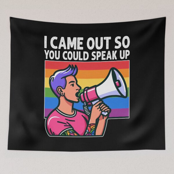 Item preview, I CAME OUT SO YOU COULD SPEAK UP - LGBTQIA+ GIFT designed and sold by KEF Custom.