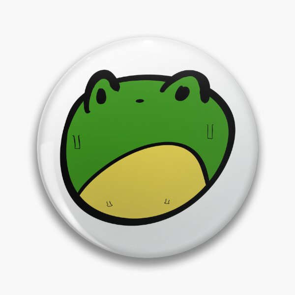 Item preview, Funky Funny Round Cartoon Frog – Cute Amphibian designed and sold by HairyBanana.