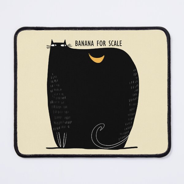 Item preview, Banana For Scale Big Black Cat designed and sold by poket.piktures.