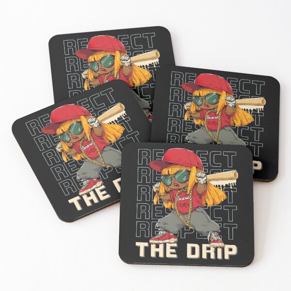 Item preview, Baseball Drip Respect Street Style Cartoon For Girls designed and sold by MTJ-Mushrooms.