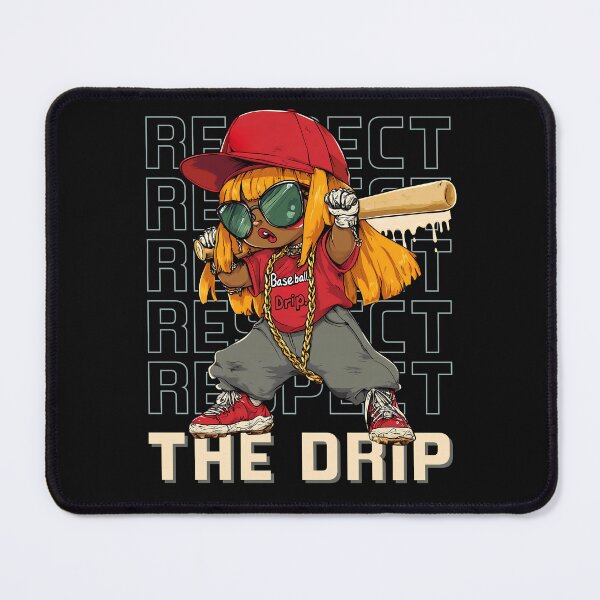 Item preview, Baseball Drip Respect Street Style Cartoon For Girls designed and sold by MTJ-Mushrooms.