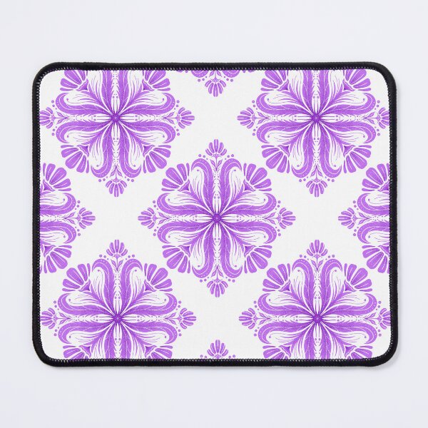 Item preview, Lila floral square pattern designed and sold by jancajiravova.