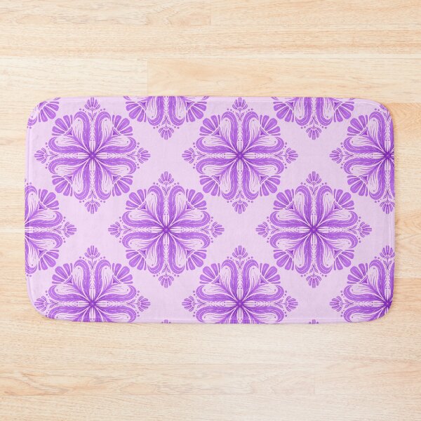 Item preview, Lila floral square pattern designed and sold by jancajiravova.