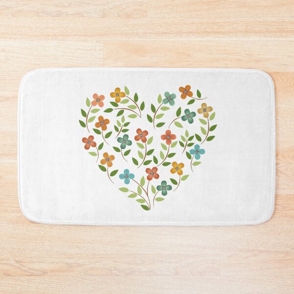 Item preview, Floral Heart Design – Romantic Botanical Flower Illustration Gift designed and sold by PnrArtDesign.