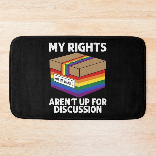 Item preview, MY RIGHTS AREN'T UP FOR DISCUSSION - LGBTQIA+ GIFT designed and sold by KEF Custom.
