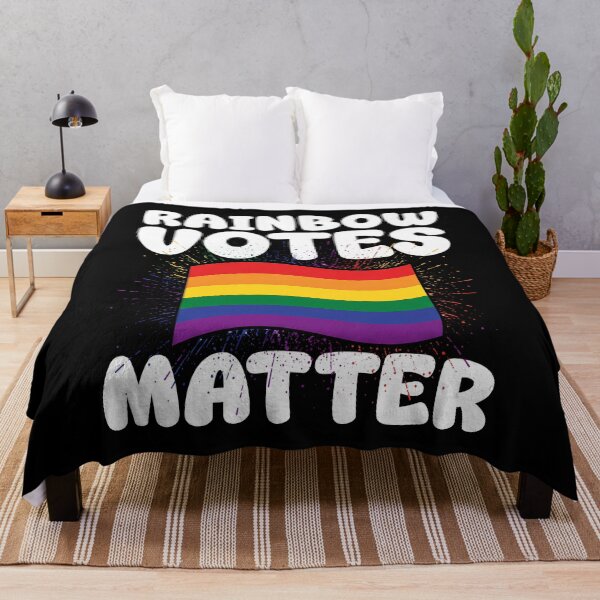 Item preview, RAINBOW VOTES MATTER - LGBTQIA+ GIFT designed and sold by KEF Custom.