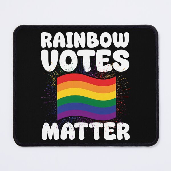Item preview, RAINBOW VOTES MATTER - LGBTQIA+ GIFT designed and sold by KEF Custom.