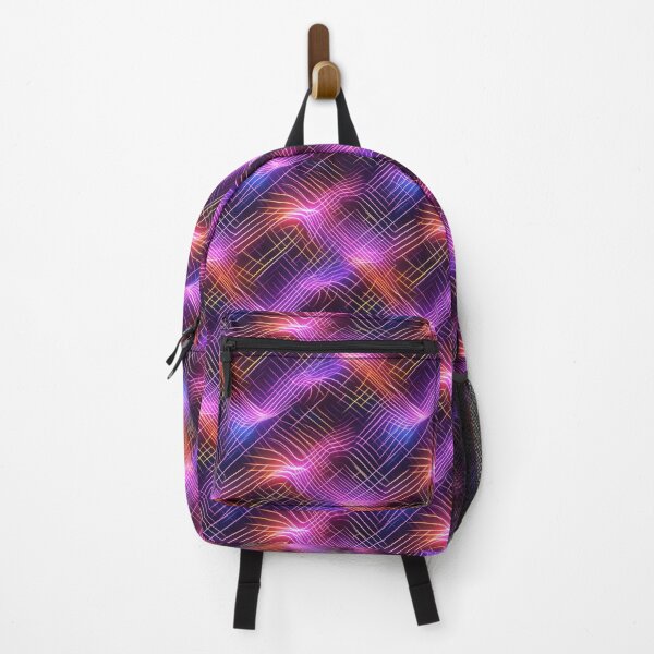 Item preview, Retro-Futuristic Neon Electric Geometric Grids designed and sold by MidArtForge.