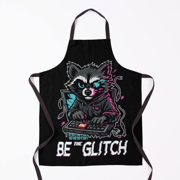Item preview, Be the Glitch – Digital Rebel Raccoon Hacker designed and sold by Rebel Animal.