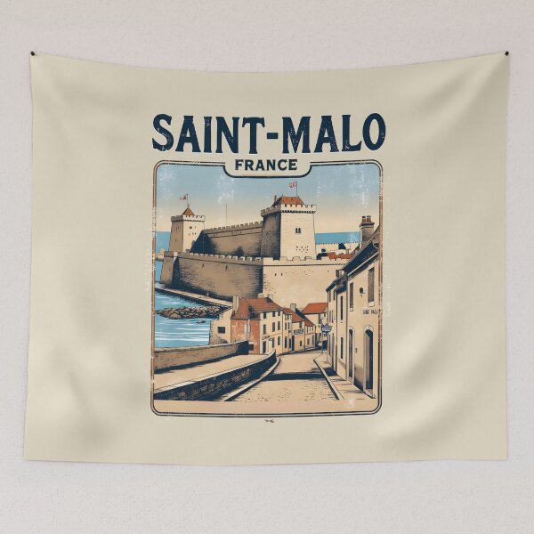 Item preview, A Vintage Illustration of Saint-Malo - France  designed and sold by GoodOldVintage.