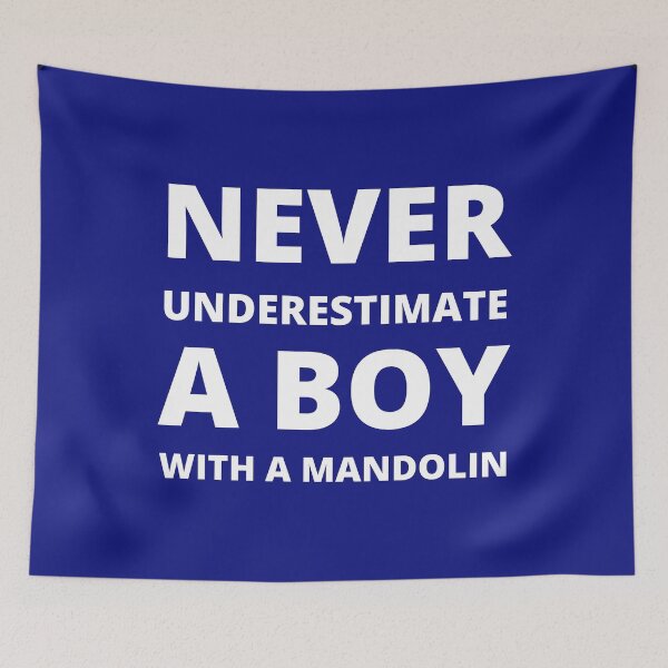 Item preview, Never underestimate a boy with a mandolin designed and sold by fev-rocks.