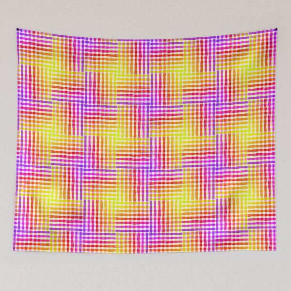 Item preview, Rainbow striped pattern checkered  designed and sold by jancajiravova.