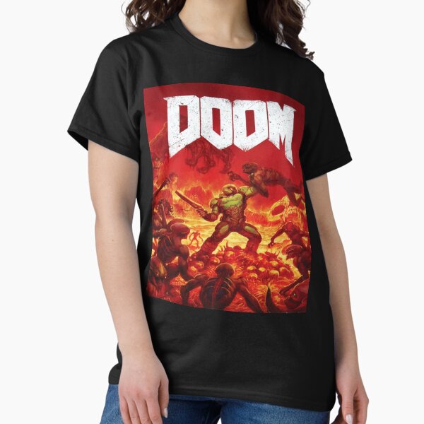 Item preview, DOOM Slayer Poster – Retro Hell Battle Art designed and sold by LAS-PRINTS.