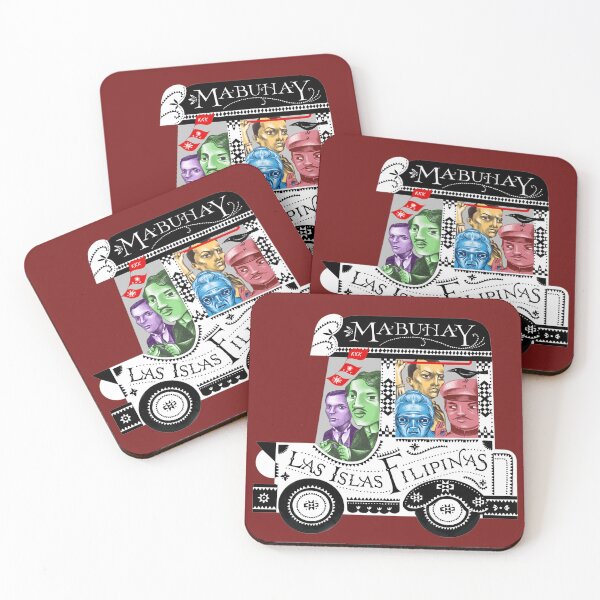 Item preview, jeepney full of philippine national heroes illustration by robert alejandro designed and sold by papemelroti.