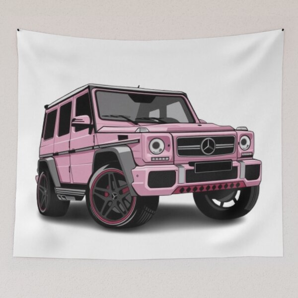 Item preview, G class g wagon pink car designed and sold by Nagikseyanart.