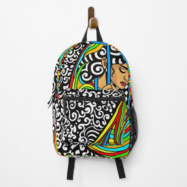 Item preview, Surreal Symbolic Art Emotional African Pop Art Design Tribute to a Mother’s Hidden Grief designed and sold by DrawHandArt.