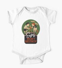 Enjoy don't destroy vintage environment poster One Piece - Short Sleeve