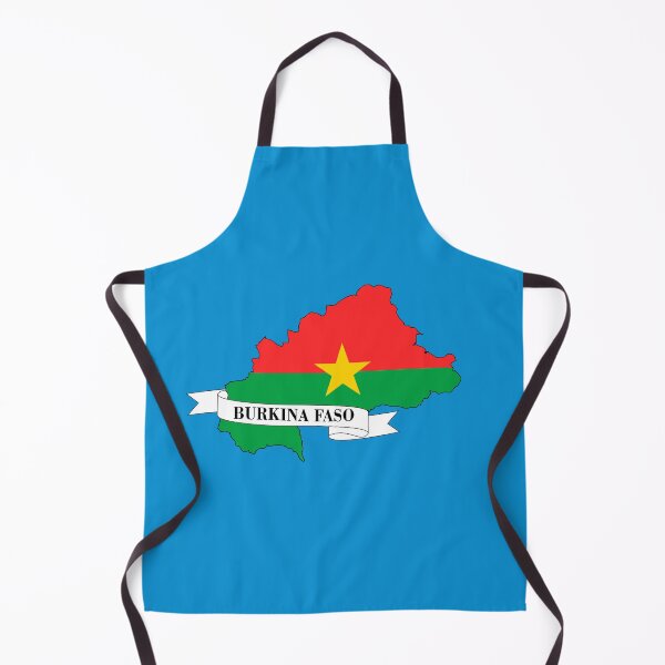 Item preview, Flag map of Burkina Faso designed and sold by visual adventures.
