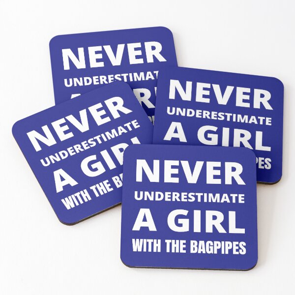 Item preview, Never underestimate a girl with the bagpipes designed and sold by fev-rocks.