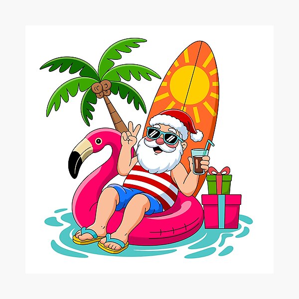 Item preview, Santa Claus on Holiday designed and sold by jkrphoto.