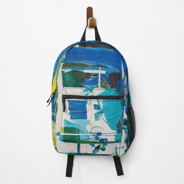 Item preview, Electric Ocean – Abstract Blue and Green Modern Art Expression designed and sold by Victor Shadehorn.