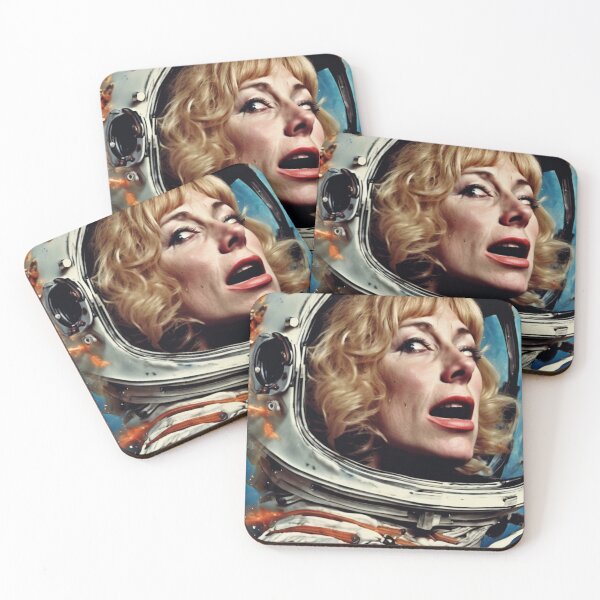 Item preview, Female Astronaut 1970s Aesthetic 12 designed and sold by NickWhittleArt.
