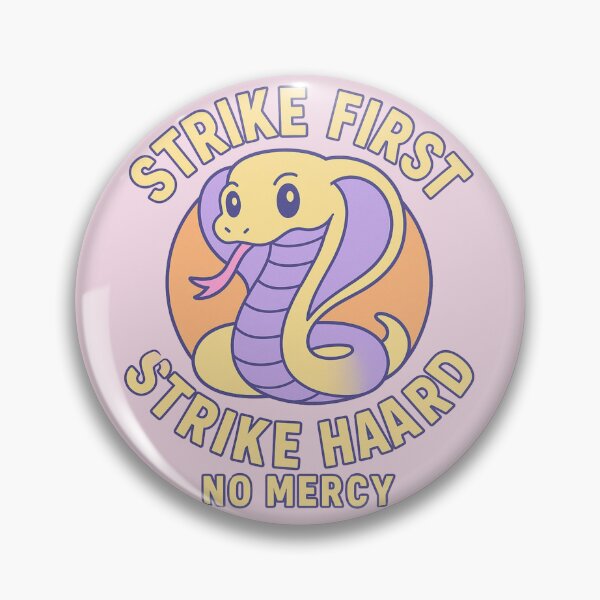 Item preview, Strike First Cute Cobra – Retro Pastel Karate Design designed and sold by Popcorn Art.