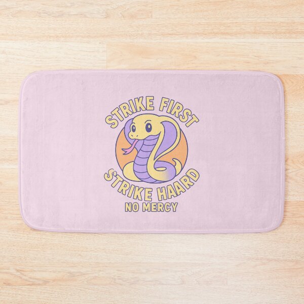 Item preview, Strike First Cute Cobra – Retro Pastel Karate Design designed and sold by Popcorn Art.