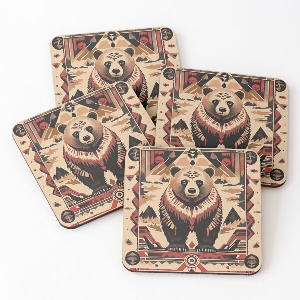 Item preview, Symmetrical Bear In Earth Tones designed and sold by daila70.