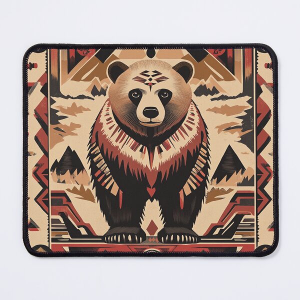 Item preview, Symmetrical Bear In Earth Tones designed and sold by daila70.